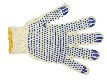 Перчатки трикотажные с ПВХ Точка класс 7, 5-ти нитка